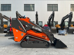 EPA Euro5 pemuat Cina pengemudian selip muatan menggunakan gudang pabrik perayap Mini dilacak kecil pemuat selip kompak - Product Image 4