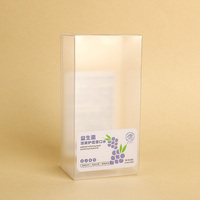 Boîtes d'emballage personnalisées en PVC transparent, pliables, jetables, pour plats à emporter, en matériaux recyclés, avec logo personnalisé, MOQ faible