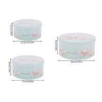 Ensemble de 3 boîtes en métal Lapin de Pâques RTS |   Conteneur de rangement en métal thermolaqué au design coloré pour chewing-gum, lait, pain |