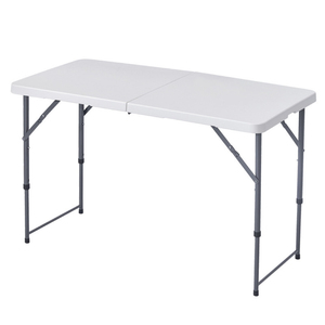 Wholesale White Portable Outdoor <strong>Foldable</strong> Chair <strong>Table</strong> Picnic Camping Rectangular Plastic Portable Folding <strong>Tables</strong> - Product Image 2