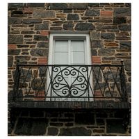 Rampe en fer forgé de style européen Prima, balustrade en métal ornemental pour la conception extérieure de villas de luxe