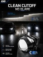VAHID Projecteur de phare universel Bi-LED 3 pouces, faisceau haut et bas, 6000K, 12V 24V, lampe LED pour voiture, pour modification et rétrofit automobile