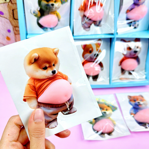 Hond Kawaii Dierlijk Stressverlichtend Knijpbaar Speelgoed TPR Materiaal Ecologisch Decompressiespeelgoed voor Autistische Kinderen - Product Image 1