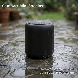 Enceinte <span class=keywords><strong>sans</strong></span> <span class=keywords><strong>fil</strong></span> étanche 5W Mini Boombox avec batterie interne 1200mAh et fonction d'appel mains libres pour cuisine et salle de bain - Product Image 3