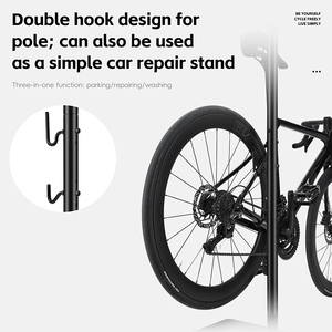 Support de vélo sur pied robuste et réglable WEST BIKING, gain de place, support multifonction pour réparation de vélos de route - Product Image 2