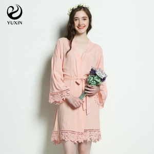 ชุดคลุมลูกไม้ผ้าเรยอนนุ่มสำหรับผู้หญิงชุดนอนแฟชั่นสำหรับงานแต่งงานของ<span class=keywords><strong>6013</strong></span> - Product Image 4