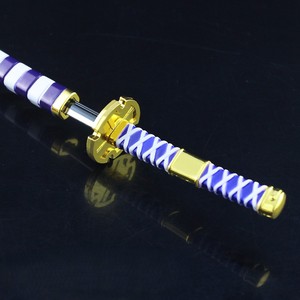 ดาบผีอนิเมะหนึ่งชิ้นดาบคาตานะ II ดาบทอรุโลหะเต็มตัวของเล่นเด็กปลอดภัยเหรียญโลหะผลิตภัณฑ์ของขวัญ - Product Image 3