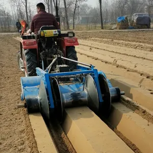 Farm tools tractor mounted bed disc ridger moulder pastering machine for paddy field strawberry ridger seedbed maker machine
