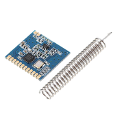 CMT2300A SI4438/SI4432 433MHz LoRa modul Transceiver nirkabel RF penerima antena pegas jarak 1000M