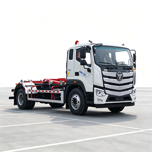 Camion benne à benne basculante Foton Raywoo 16 tonnes, étanche et hermétique, pour la collecte des déchets environnementaux, avec conteneur amovible - Product Image 4