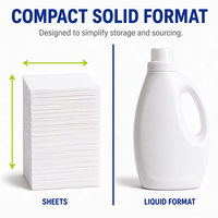 240 feuilles/boîte OEM – Feuilles de lessive sans parfum très vendues – Savon en papier pour lave-linge – Écologique et biodégradable