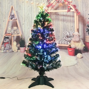 Étoile de <span class=keywords><strong>sapin</strong></span> de Noël artificielle pré-éclairée en fibre optique de 90 cm, éclairage multicolore, mini, pour table, intérieur, robuste, haute qualité - Product Image 3