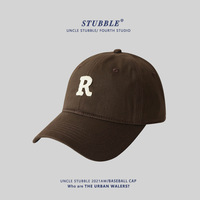 Gorra de Béisbol de Lona de 6 Paneles con Letras Bordadas en 3D, Estilo Coreano, Unisex, Talla Grande, para Deportes de Invierno