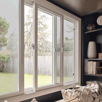 Fenêtre coulissante horizontale moderne en PVC, double vitrage, verre à haute efficacité énergétique, pour cuisine et salon, certifiée Energy Star