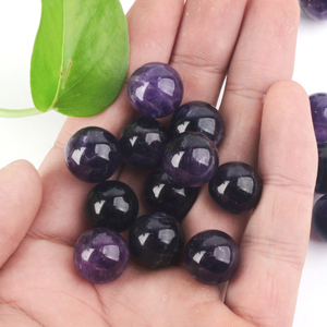Petite boule de cristal de 2 cm, vente en gros, sphère de cristal d'améthyste violette foncée naturelle pour la guérison, pour cadeaux - Product Image 6