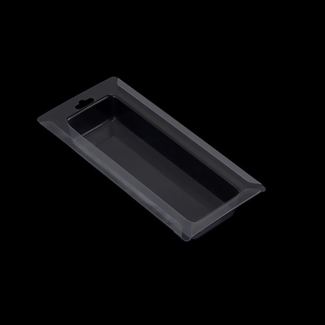 Eco-friendly Recycled Plastic Clear Custom Slide Blister Packaging for USB Flash Disk Lip Balm Cosmetic Craft & Stickers Gift