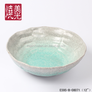 Vajilla de cerámica de terracota hecha a mano para cocina japonesa, apta para lavavajillas, para ensalada, fideos, <span class=keywords><strong>ramen</strong></span>, udon, tazón para servir, para fiestas, estilo rústico. - Product Image 6