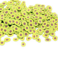 4 Stijlen Schattige Avocado Schijfjes Polymer Clay Sprinkles voor Nagelkunst DIY Decoratie Slime Benodigdheden Sneeuwbol Tumbler Vullingen