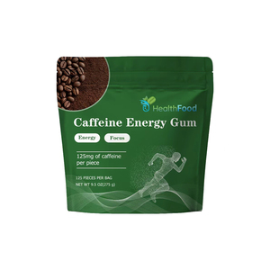 Goma de mascar energética con cafeína, la más vendida, con proteínas que mejoran la cognición y son una excelente alternativa a las bebidas energéticas, suplemento dietético. - Product Image 1