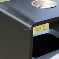 Commercial 50L Classé Rue Grande Capacité Poubelle Poubelles Poubelle Bureau Recyclage Poubelles Centre Commercial