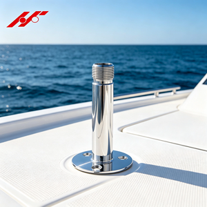 Support d'antenne VHF en acier inoxydable 316 poli miroir pour yacht marin, support de tube pour quincaillerie de bateau - Product Image 6