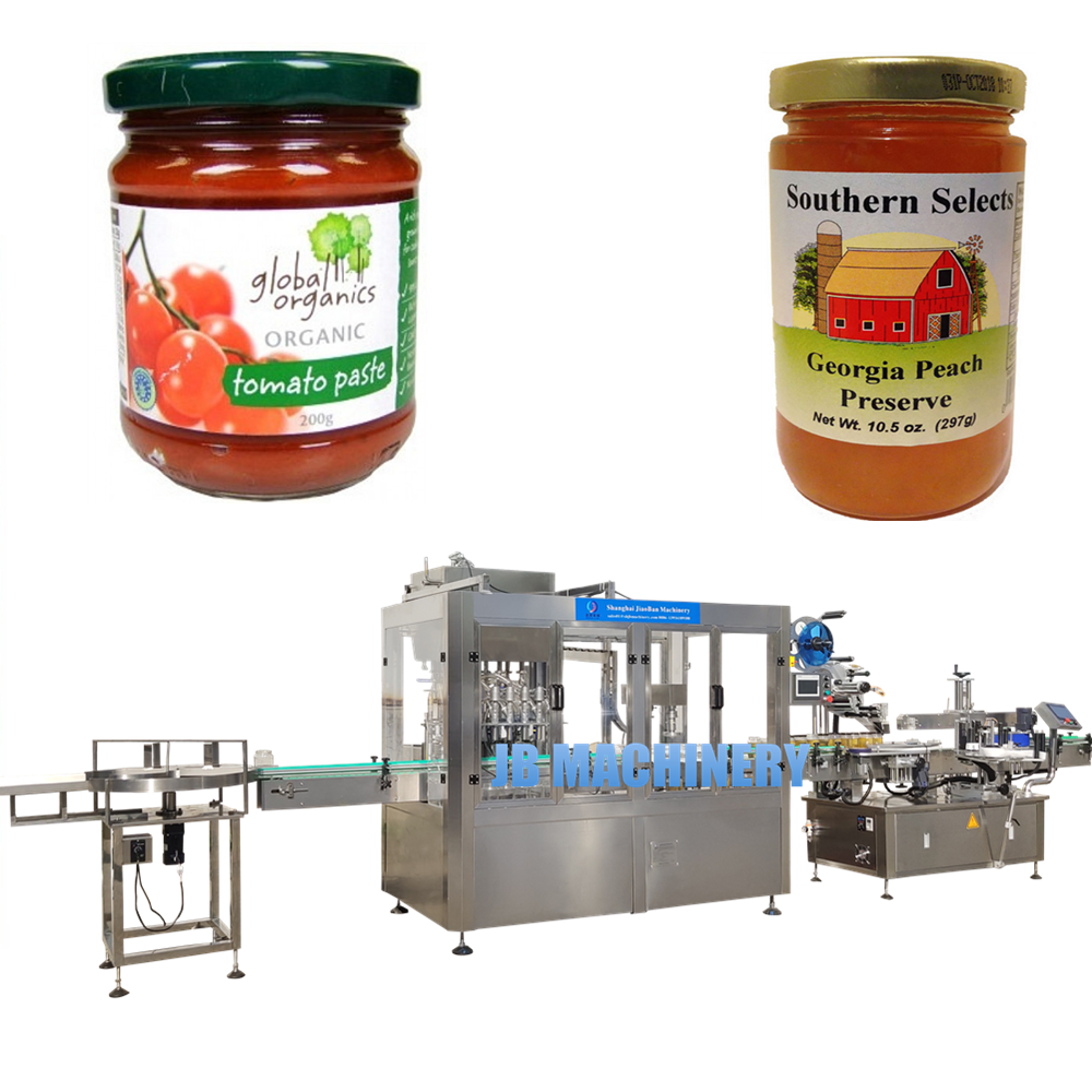 JB-NJ4 автоматический майонез/фруктовым джемом бутылки розлива производственная линия для 500 мл