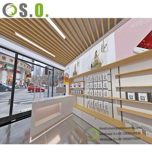 เคาน์เตอร์แสดงโทรศัพท์มือถือที่กําหนดเองสําหรับมือถือที่ทันสมัยร้านโทรศัพท์ตกแต่งร้านโทรศัพท์มือถือการออกแบบตกแต่งภายใน - Product Image 5