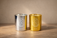 Bougie parfumée de luxe OEM plaquée électrolytiquement, boîte cadeau sur mesure, choix de cadeau haut de gamme