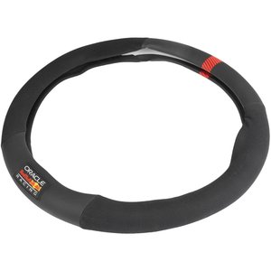 Coprivolante per auto Powerbar nero/rosso antiscivolo diam. 38 cm - Product Image 2