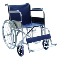 Vente chaude en acier inoxydable Pliable portatif léger manuel 809 fauteuil roulant Prix