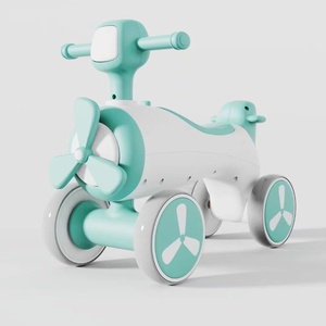 Voiture à pousser pour tout-petits en plastique coloré à 4 roues avec musique et lumières, modèle <span class=keywords><strong>avion</strong></span> - Product Image 1