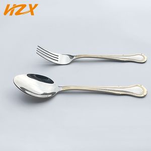 ชุดเครื่องใช้บนโต๊ะอาหารสแตนเลส410เครื่องใช้บนโต๊ะอาหารชุดเครื่องใช้บนโต๊ะอาหารปลอดภัยส้อมชาช้อนทองชุดช้อนส้อมสำหรับงานแต่งงาน - Product Image 5