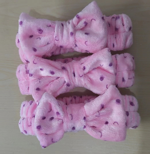 ที่คาดผมโบว์แบบกำหนดเองที่คาดผมสำหรับแต่งหน้าสายรัดผมลูกไม้สำหรับสปาและหน้าสำหรับอาบน้ำ - Product Image 1