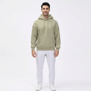 High Quality Winter Pullover Hoodies <b>Men</b> Polyester/Cotton Blend <b>Fleece</b> Breathable Quick Dry Customized Heavy Weight Casual - Product Image 1