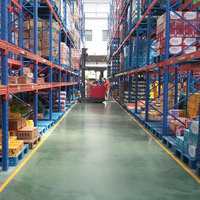 Système d'étagères de stockage d'entrepôt robuste certifié CE, haute capacité, durable, personnalisable, étagères métalliques antirouille