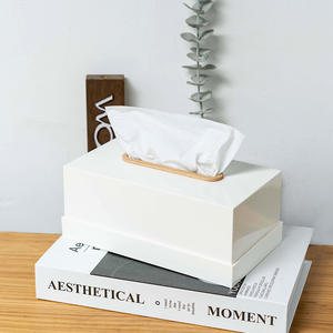 กล่องกระดาษทิชชู่อะคริลิค ประกอบประเภท 2 สี สินค้าแฮนด์เมดจากประเทศไทย กล่องกระดาษทิชชู่อะคริลิค เป็นที่เก็บผ้าเช็ดปาก - Product Image 1