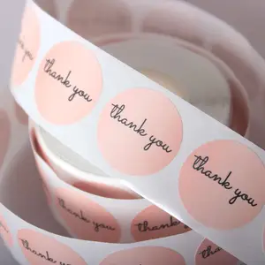 Thank you stickers thank you tape roll washi tape logo sticker