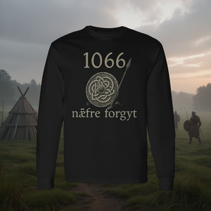 1066 Naefre Forgyt Viking England History Camiseta de manga larga unisex con cuello redondo para adultos promocional - Product Image 2