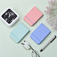 Carnet de poche personnalisé A7, journal en cuir PU personnalisé, mini-agenda quotidien, petit bloc-notes, cadeau d'entreprise, ensemble de papeterie de bureau