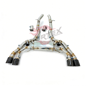 Sistema de Escape Catback con Válvulas Vortex para BMW F97 X3M F98 X4M S58 3.0T, Tubo Central Único, Silenciador Resonado con Control Remoto - Product Image 3