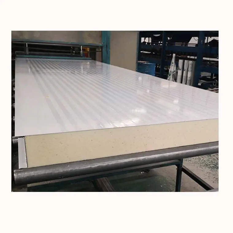 PU Polyurethane foam Insulated Roof and Wall Sandwich Panel White Metal Steel Building