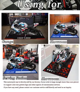 Custom Underneath Anti Slip Mat For Car Motorcycles Garage Mats