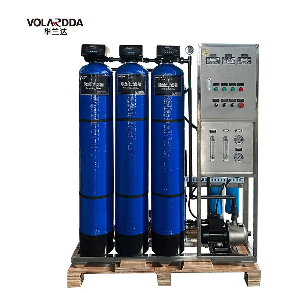 Volardda 5 tanaman perawatan air minum, sistem RO membran RO pemurni tanaman dengan UV ozon