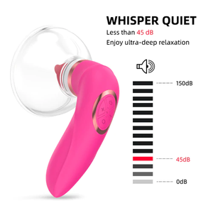 Giocattolo per <span class=keywords><strong>Masturbazione</strong></span> Femminile 2 in 1 Vibratore per Adulti con Stimolatore Linguale per Capezzoli e Clitoride Vibratore Succhiante Giocattolo Sessuale - Product Image 6