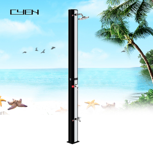 CYEN 35 L <span class=keywords><strong>Prix</strong></span> usine Nouveau design <span class=keywords><strong>Douche</strong></span> <span class=keywords><strong>solaire</strong></span> carrée en PVC pour <span class=keywords><strong>piscine</strong></span> extérieure Énergie verte Noir et Argent - Product Image 5