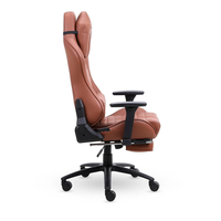 Chaise de jeu moderne en cuir PU personnalisée avec accoudoirs 3D, soutien lombaire réglable, dossier haut inclinable et pivotant pour ordinateur