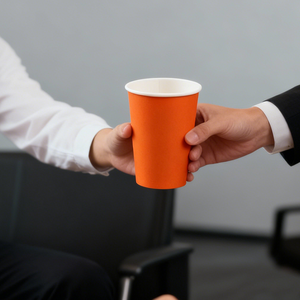 Gobelets en papier à paroi simple, écologiques, imprimés avec logo personnalisé, qualité alimentaire, prix usine, pour le service de café chaud - Product Image 6