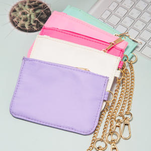 Monedero <span class=keywords><strong>de</strong></span> Tela Color Caramelo, Mini Monedero Multicolor con Llavero, Monedero Personalizado para Monedas, Tarjetero para Mujer - Product Image 3