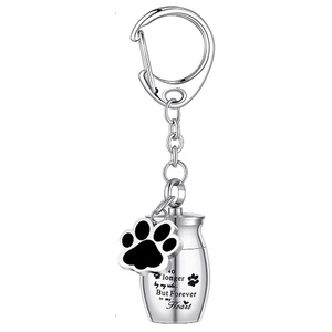 Llavero con urna conmemorativa para huellas de perro, con botella de perfume, para cenizas de mascotas pequeñas, regalo de condolencia - Product Image 6