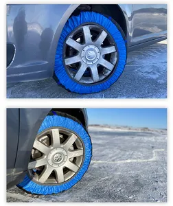 BOHU Snowy Road Car Textile Winter Emergency Snow Socks Tire Storage Bag Portable Winter Tire Cover Snow Socks